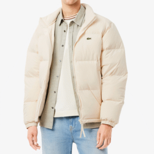 Doudoune droite col montant signature