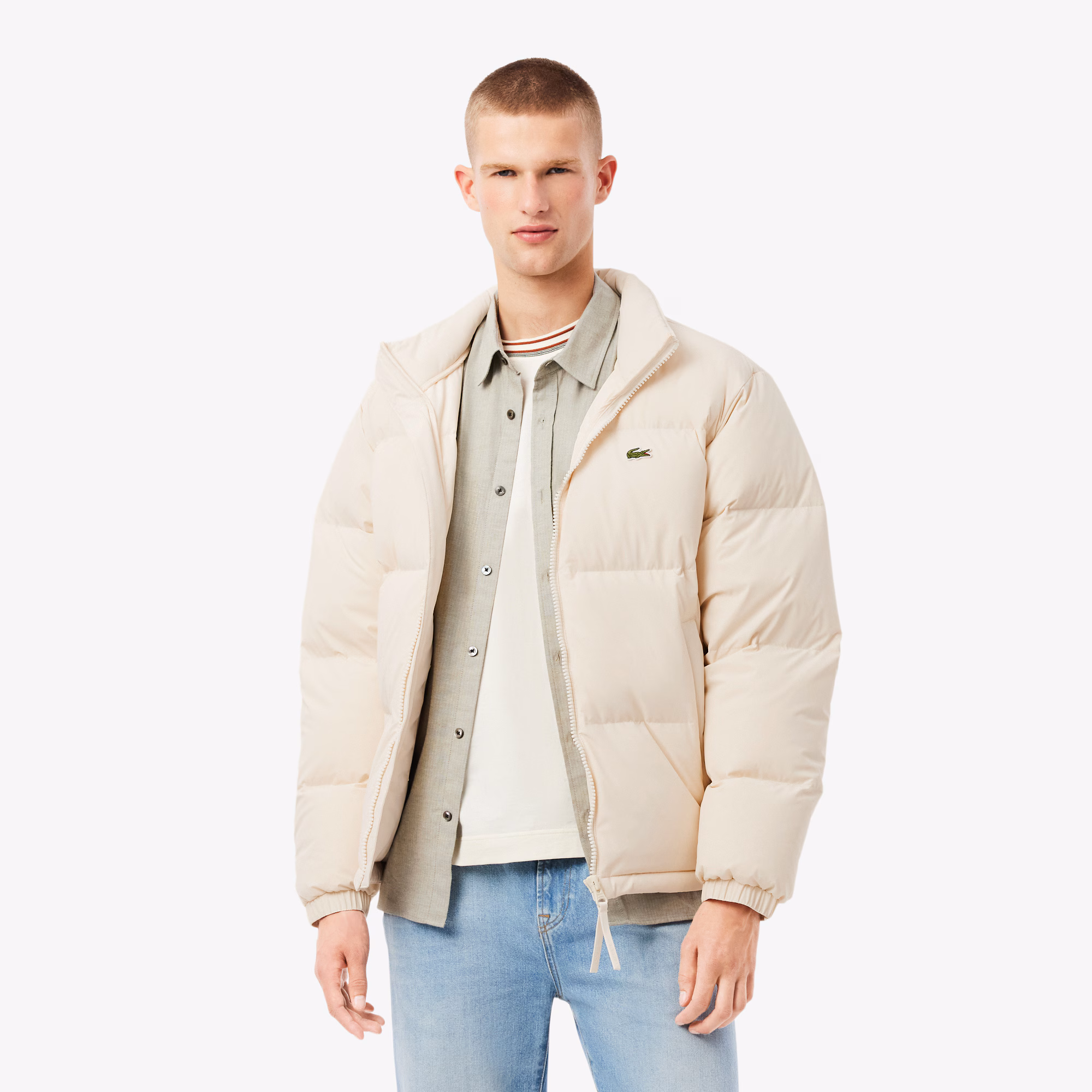 Doudoune droite col montant signature – Image 4