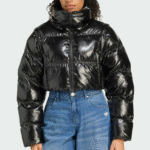 ESSENTIALS GLOSSY 2-IN-1 CROPPED - Veste d'hiver