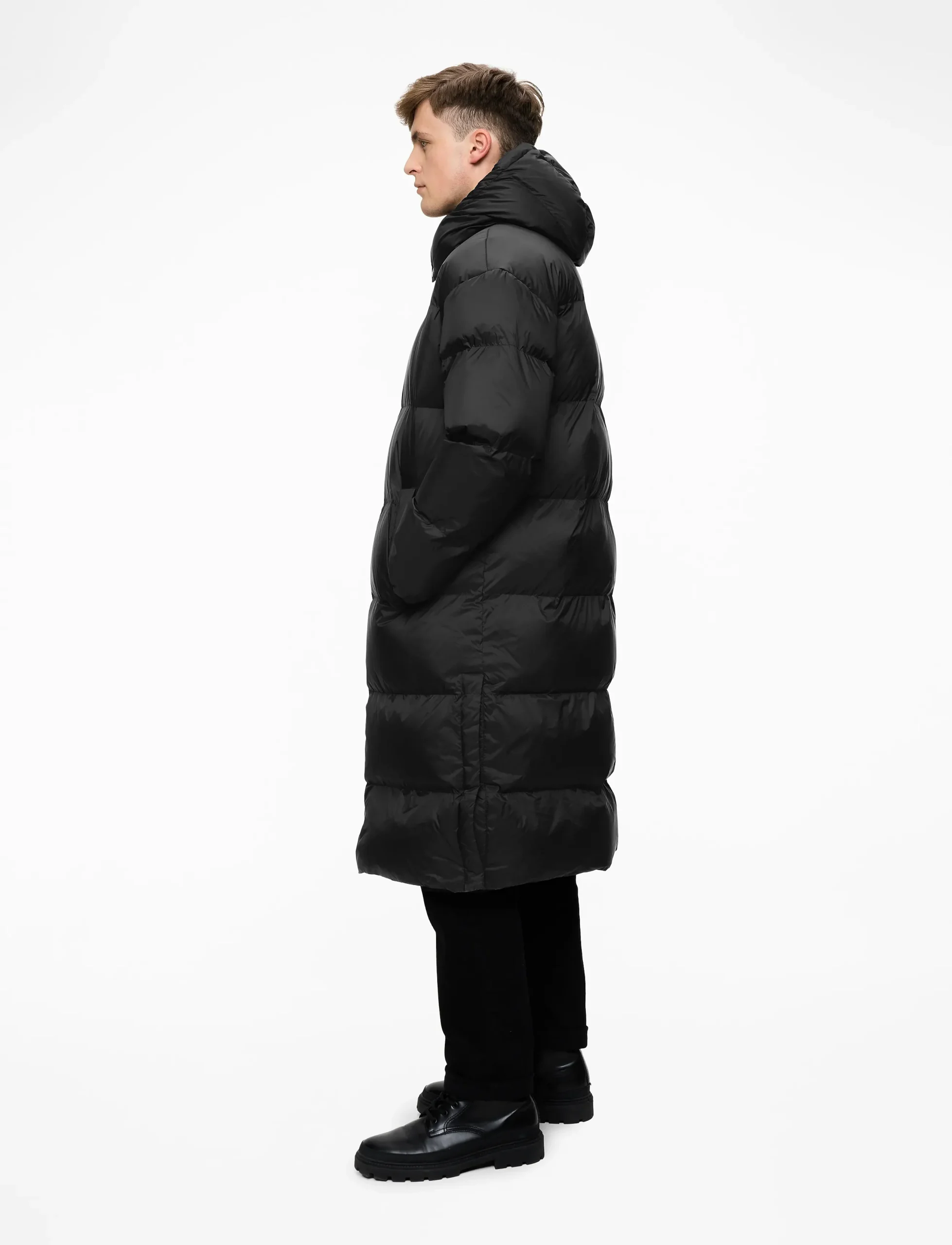 Doudoune à capuche en nylon – Image 3