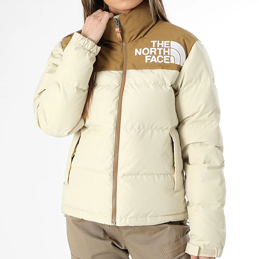 Doudoune Femme Nuptse 92 Low Fi Hi Tek A82RO Beige – Image 3