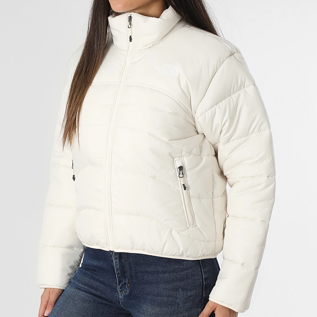 Doudoune Femme TNF JKT 2000 A7URF Beige Clair – Image 4
