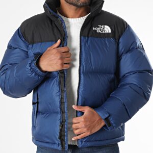 Doudoune Capuche Retro Nuptse 1996 A3C8D Bleu Marine
