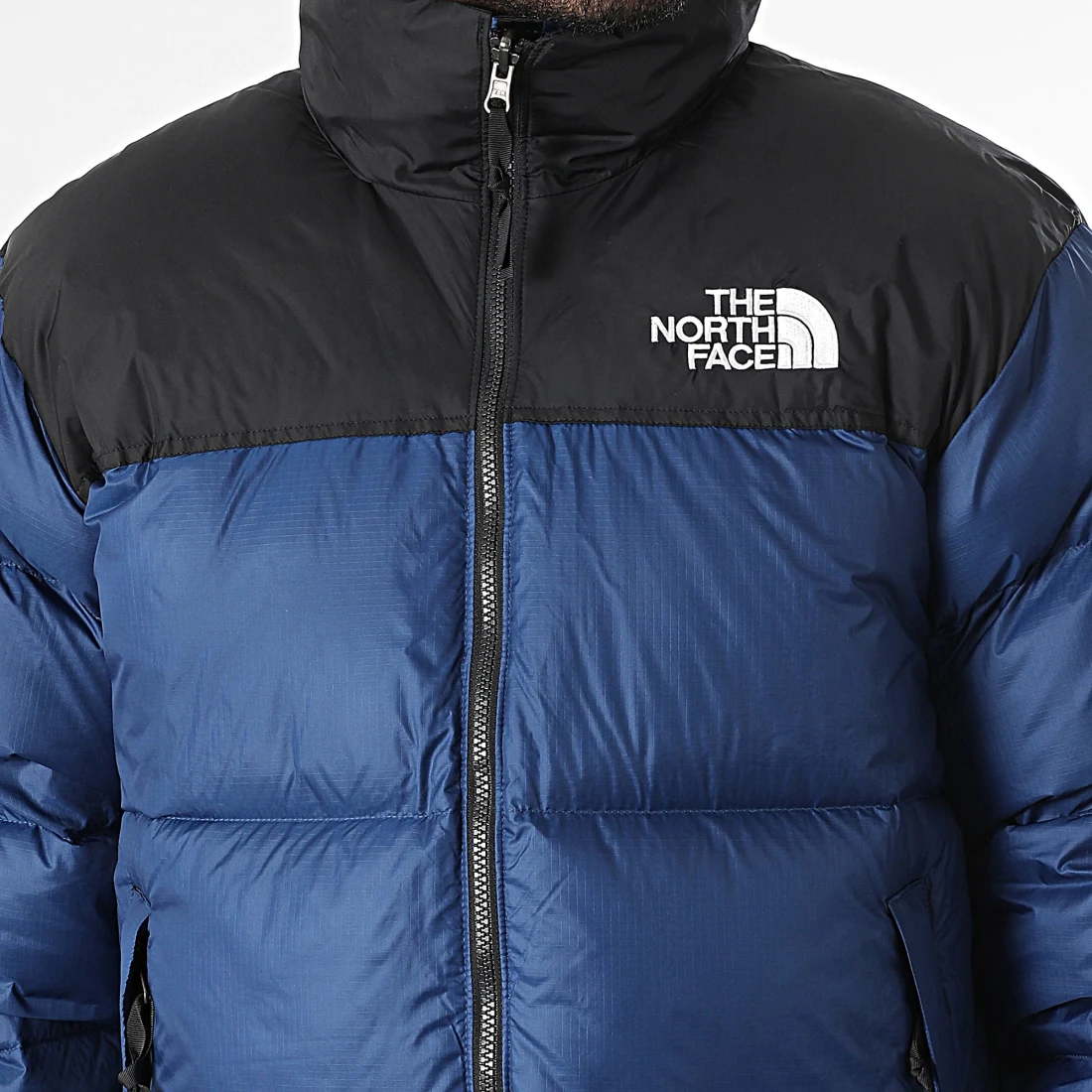 Doudoune Capuche Retro Nuptse 1996 A3C8D Bleu Marine – Image 2