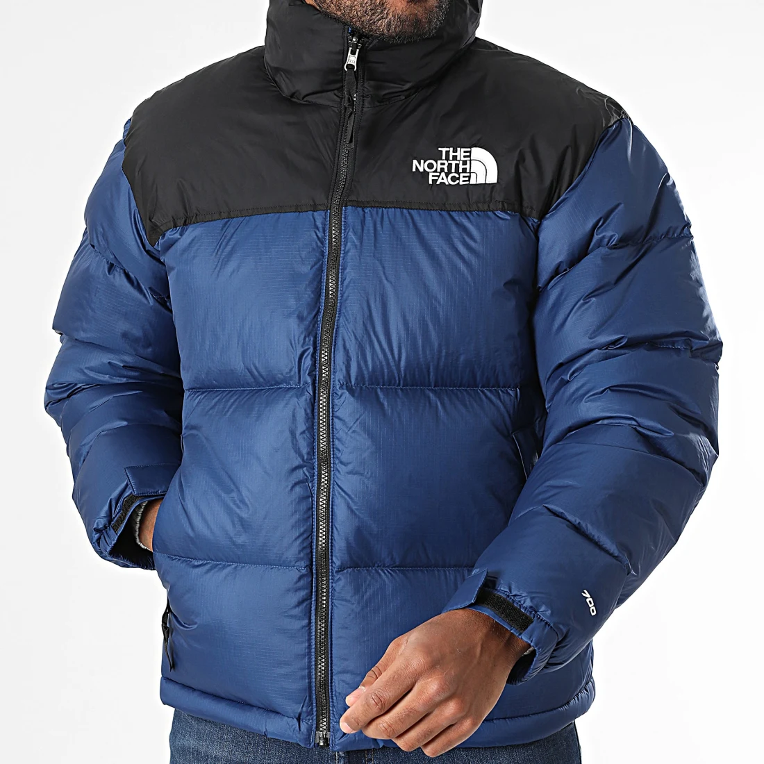 Doudoune Capuche Retro Nuptse 1996 A3C8D Bleu Marine – Image 3